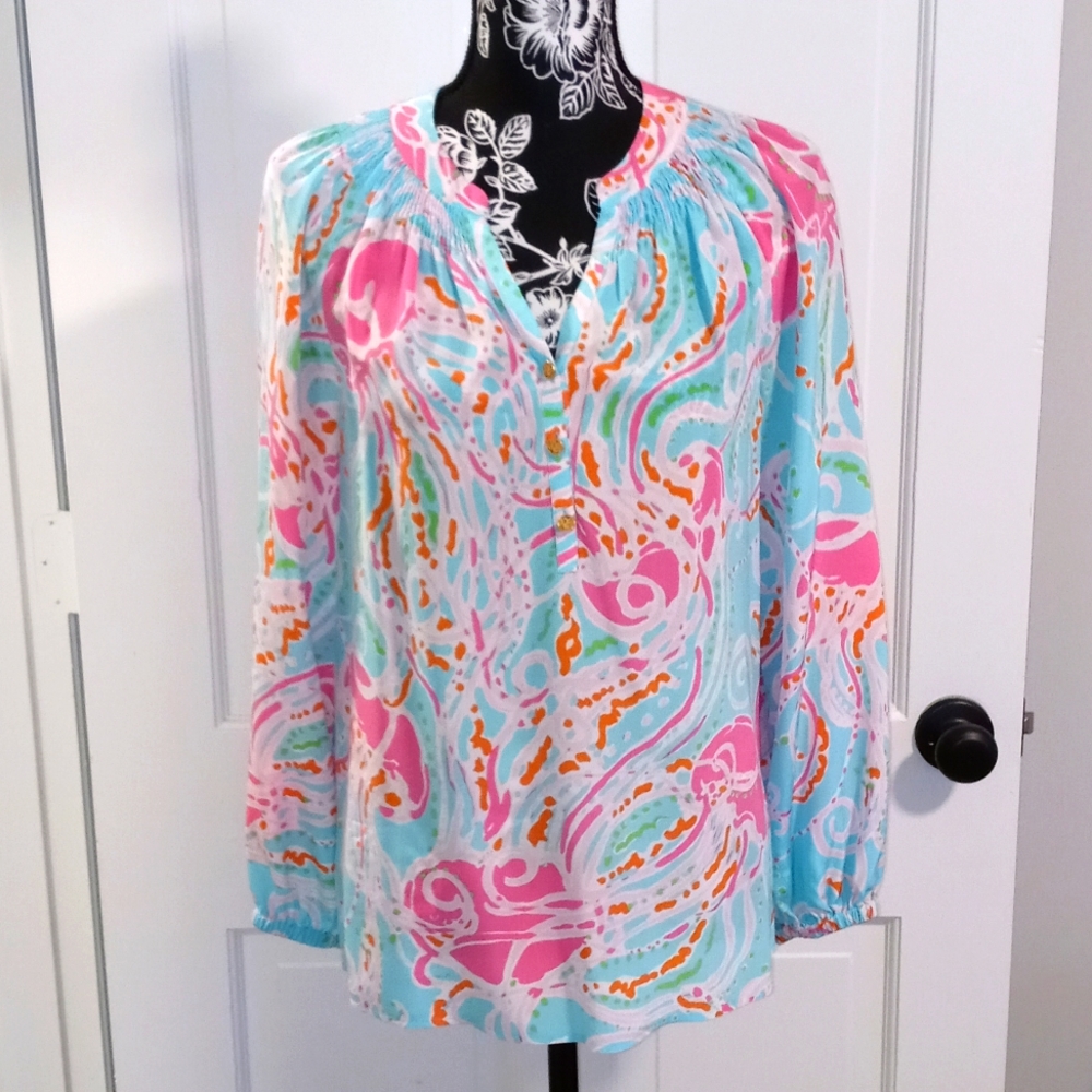 💎Holy Grail💎 Lilly Pulitzer - Elsa Silk Top
